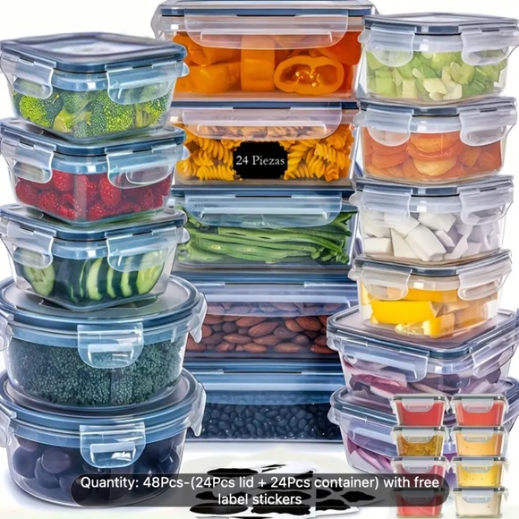 Other - T424 48 Piece Ultra Durable Food Storage Container Set